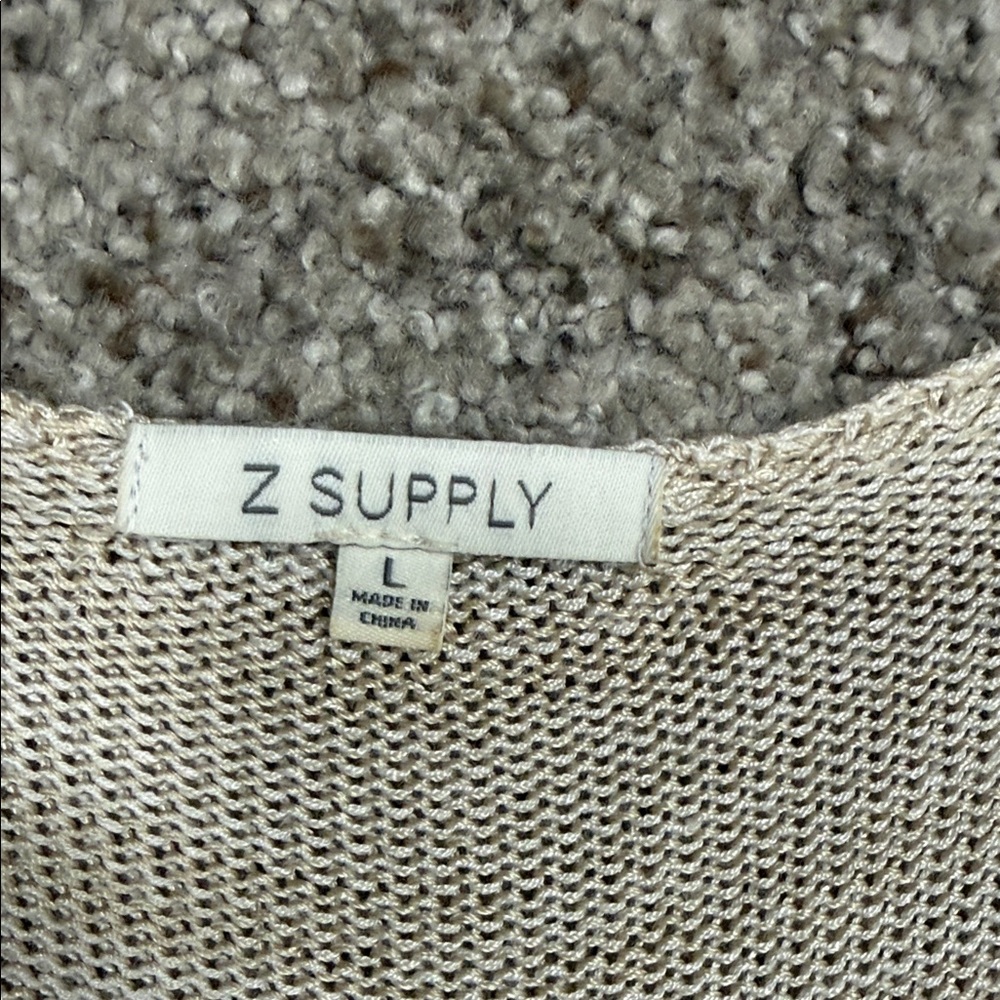 Z Supply Light Beige Knit Tank Top - Picture 2 of 3